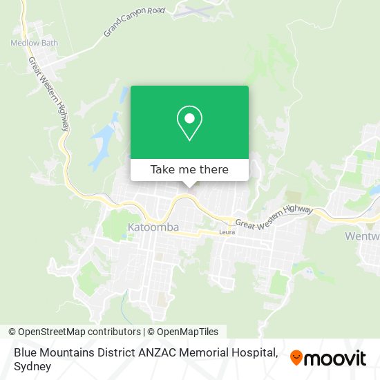 Blue Mountains District ANZAC Memorial Hospital map