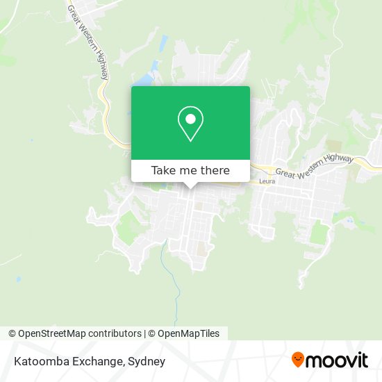 Mapa Katoomba Exchange