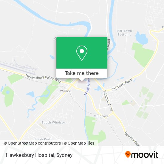 Hawkesbury Hospital map