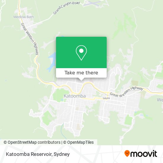 Mapa Katoomba Reservoir