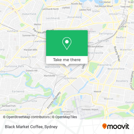 Black Market Coffee map