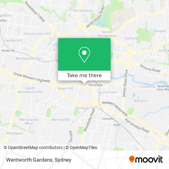Wentworth Gardens map