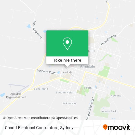 Chadd Electrical Contractors map