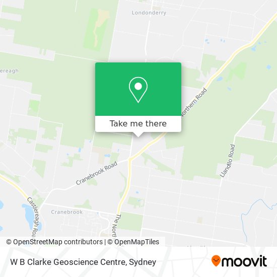 W B Clarke Geoscience Centre map