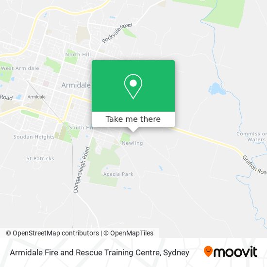 Mapa Armidale Fire and Rescue Training Centre