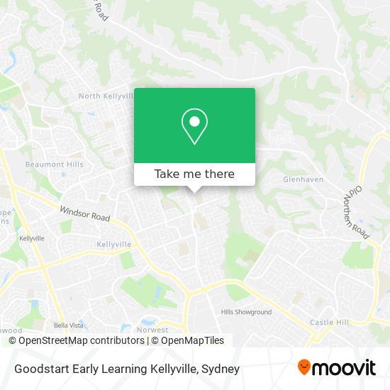 Mapa Goodstart Early Learning Kellyville