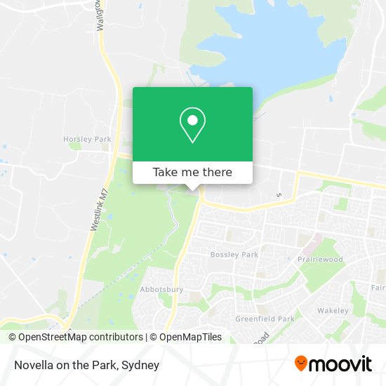 Novella on the Park map