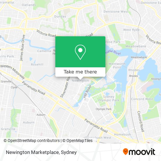 Mapa Newington Marketplace