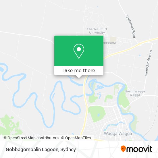 Gobbagombalin Lagoon map