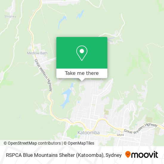 RSPCA Blue Mountains Shelter (Katoomba) map