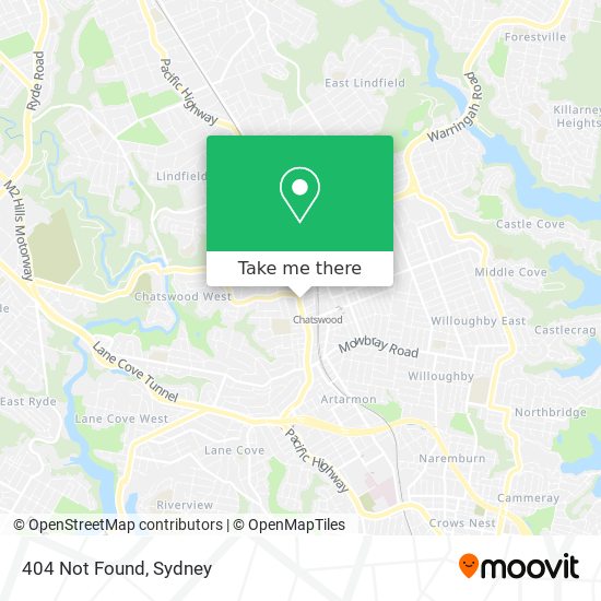 Mapa 404 Not Found