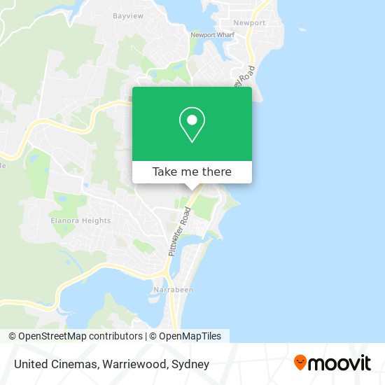 Mapa United Cinemas, Warriewood