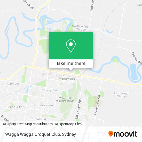 Mapa Wagga Wagga Croquet Club