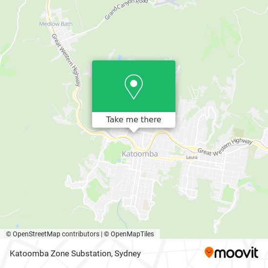 Katoomba Zone Substation map