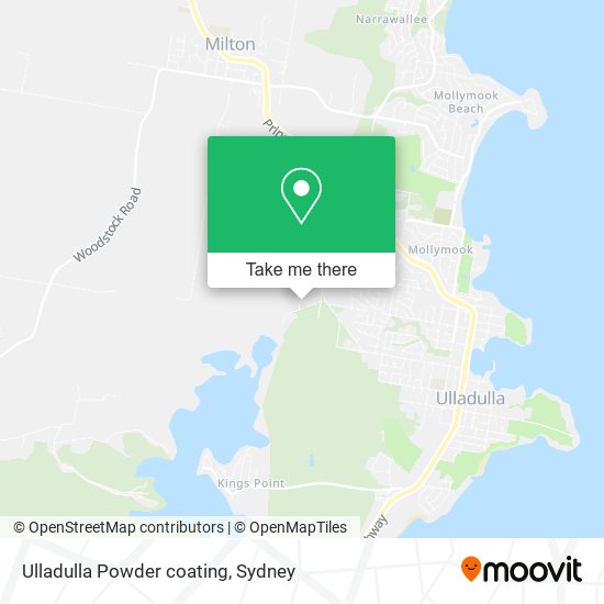 Ulladulla Powder coating map