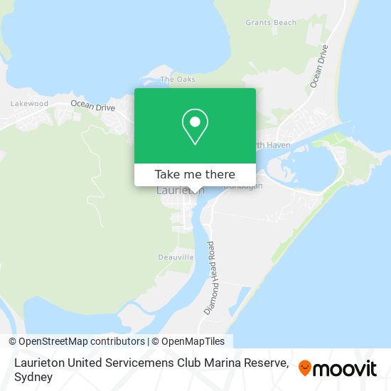 Mapa Laurieton United Servicemens Club Marina Reserve