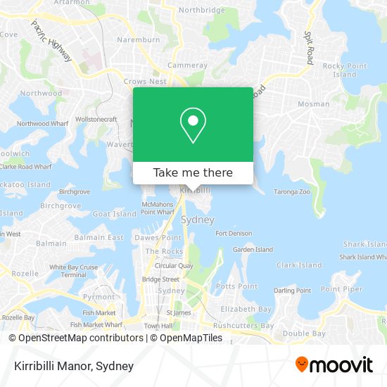 Kirribilli Manor map