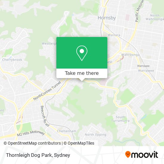 Mapa Thornleigh Dog Park