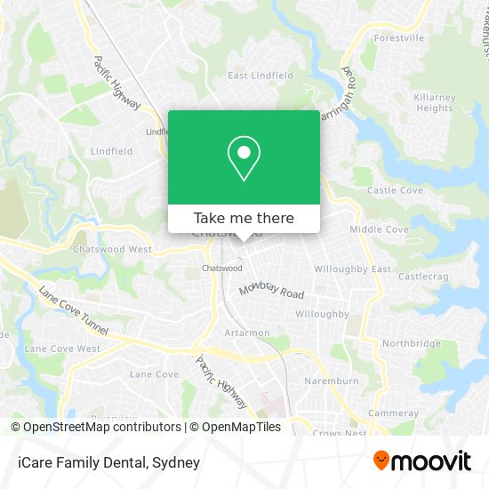 iCare Family Dental map