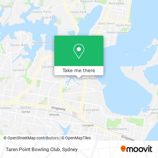 Taren Point Bowling Club map