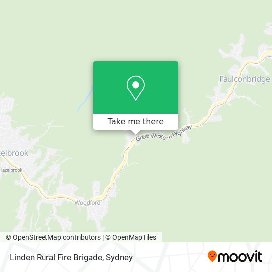 Linden Rural Fire Brigade map