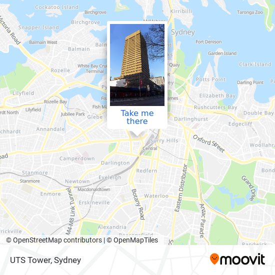 UTS Tower map