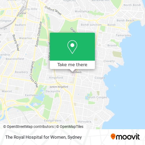 The Royal Hospital for Women map