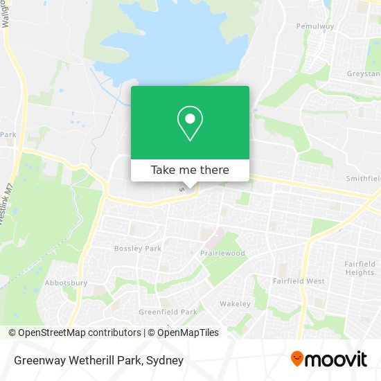 Greenway Wetherill Park map
