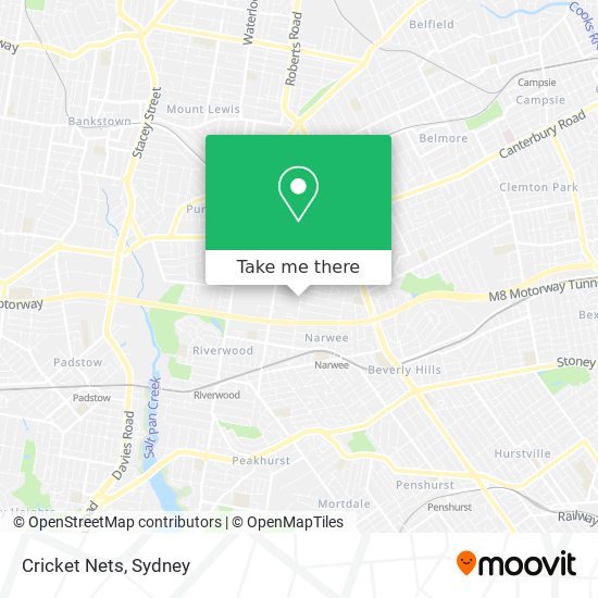 Cricket Nets map