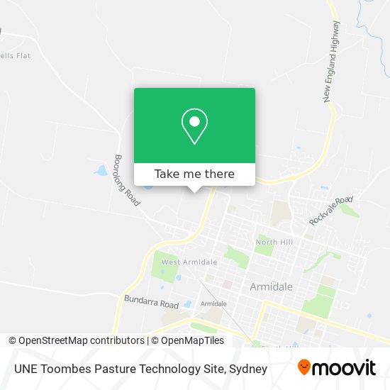 UNE Toombes Pasture Technology Site map