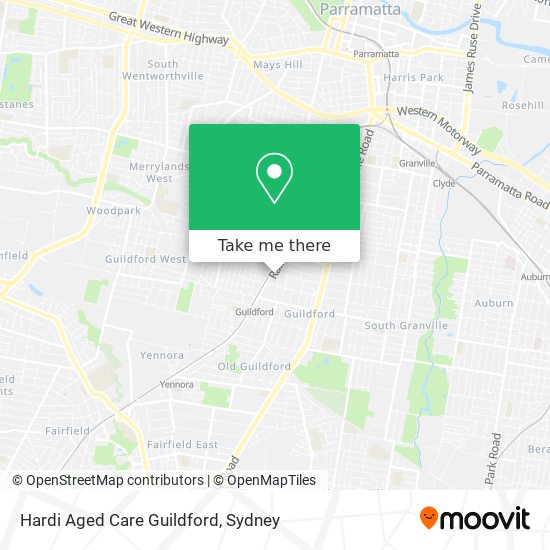 Hardi Aged Care Guildford map