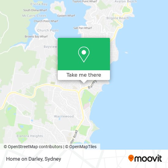 Mapa Home on Darley