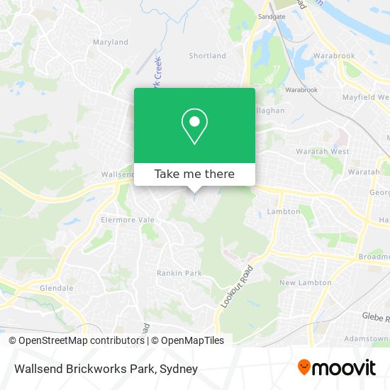 Mapa Wallsend Brickworks Park