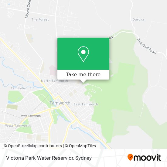Victoria Park Water Reservior map
