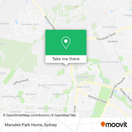 Marsden Park Home map