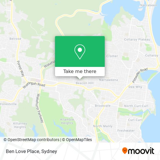 Ben Love Place map