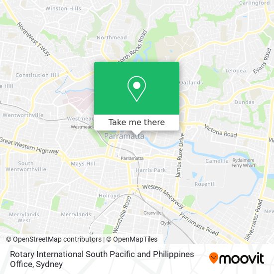 Rotary International South Pacific and Philippines Office map