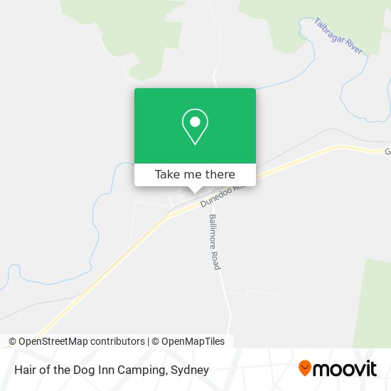Hair of the Dog Inn Camping map