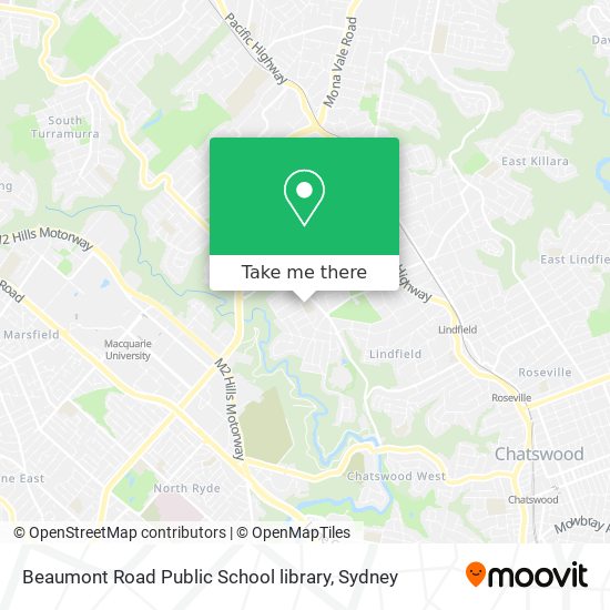 Mapa Beaumont Road Public School library