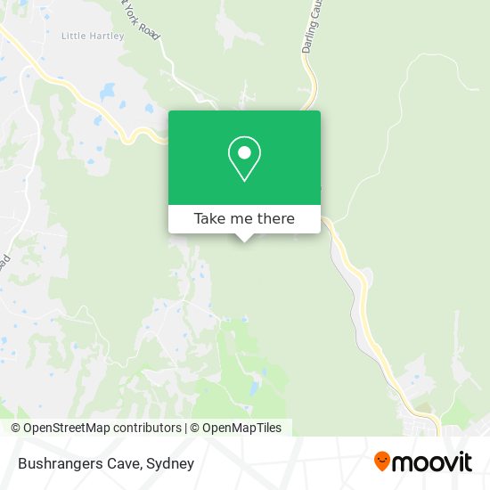 Bushrangers Cave map