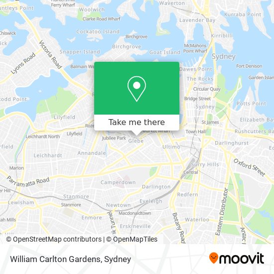 Mapa William Carlton Gardens