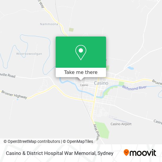 Mapa Casino & District Hospital War Memorial