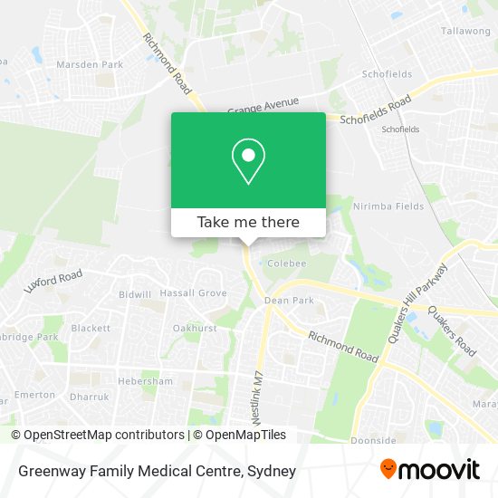 Greenway Family Medical Centre map