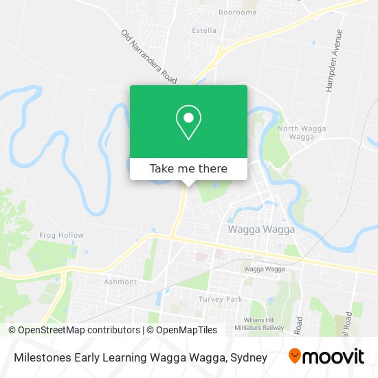 Milestones Early Learning Wagga Wagga map
