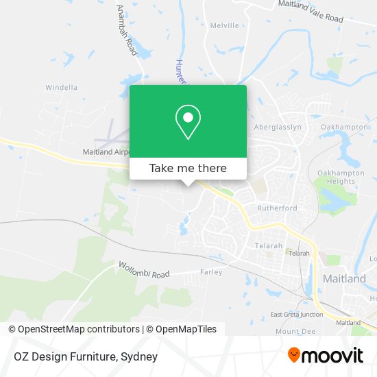 OZ Design Furniture map