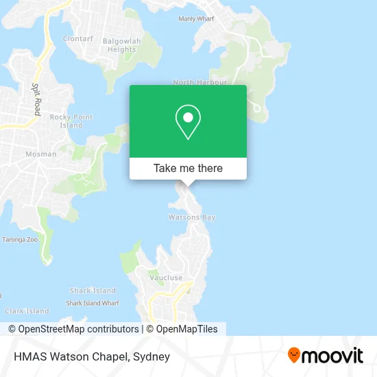 HMAS Watson Chapel map