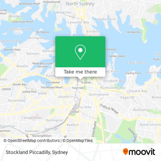 Stockland Piccadilly map