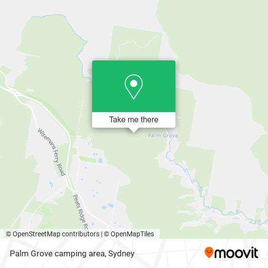 Mapa Palm Grove camping area