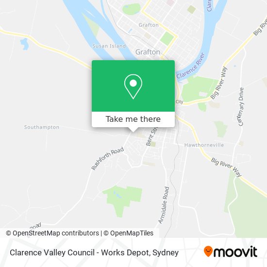 Clarence Valley Council - Works Depot map