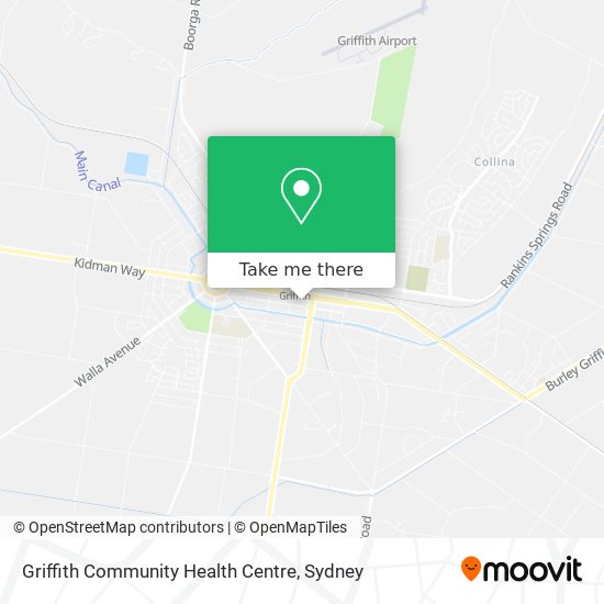 Mapa Griffith Community Health Centre